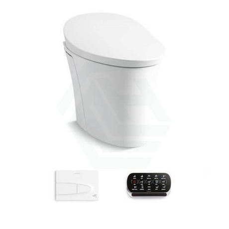 Kohler Veil Gloss White Wall Floor Smart Toilet Rimless With Inwall Cistern Flush Button Suites