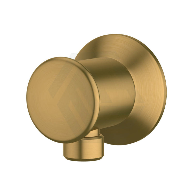 Kohler Wall Mounted Round Water Inlet Connection Elbow Brushed Brass Connector