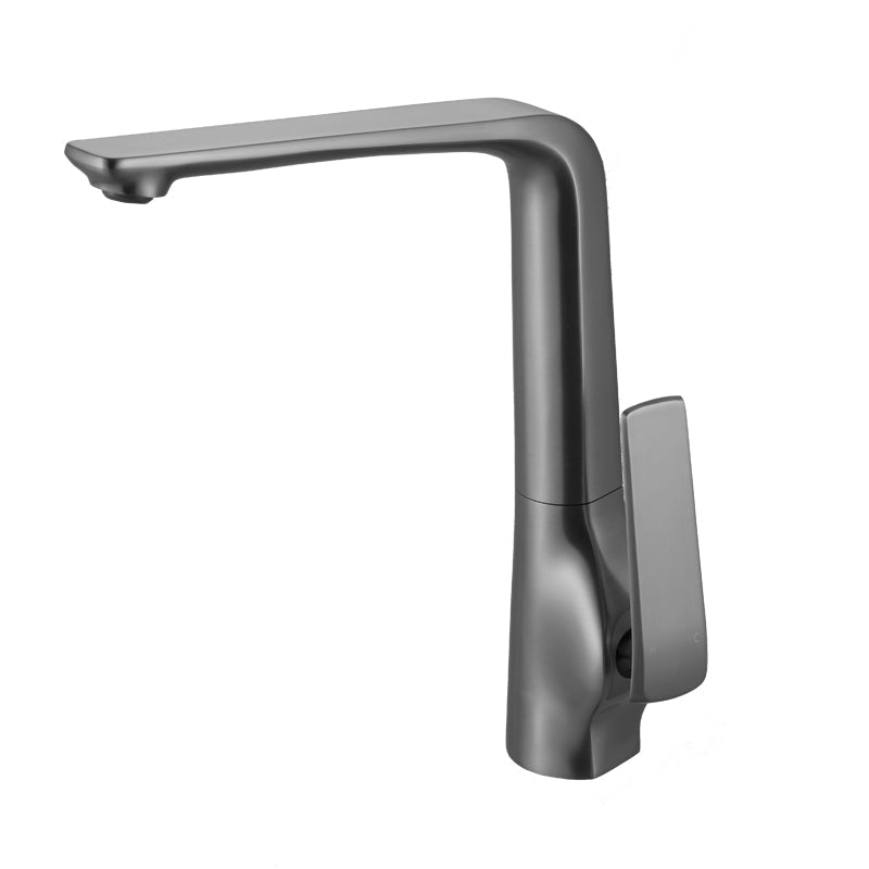 Esperia Tall Brass Kitchen Mixer Tap Gunmetal Grey