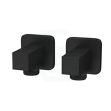 Laundry Square Black 1/4 Turn Washing Machine Stop Tap Bathroom Products