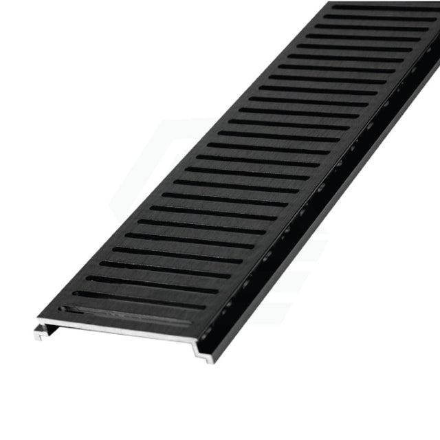 Lauxes Aluminium 128 Storm Water Grate Next Generation Midnight Black Shower Drains & Grates