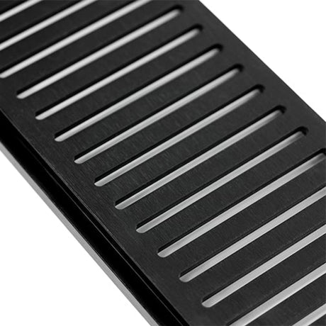 Lauxes Aluminium 128 Storm Water Grate Next Generation Midnight Black Shower Drains & Grates