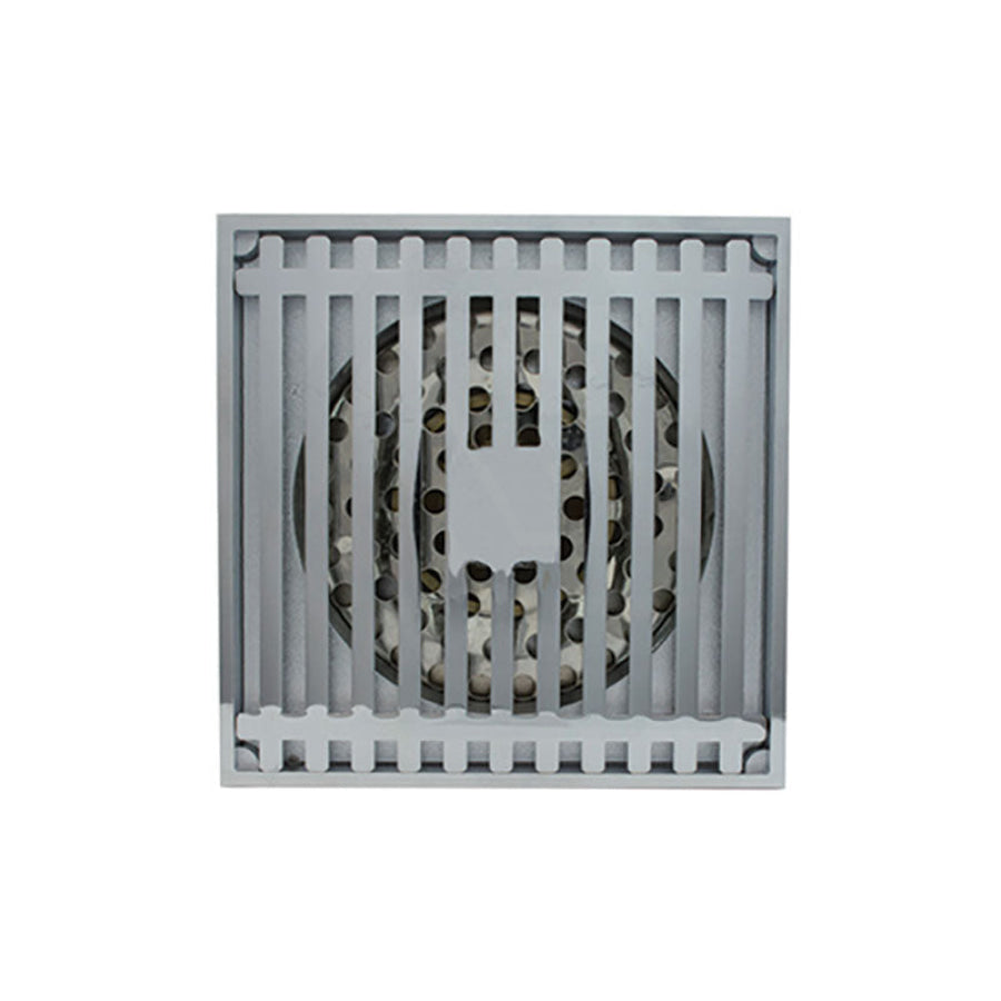 Linkware 100mm Square Grate Floor Waste Chrome