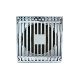 Linkware 120mm Square Grate Floor Waste Chrome