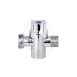 Linkware 3 Way Valve 1/4 Turn Ceramic Disc Chrome