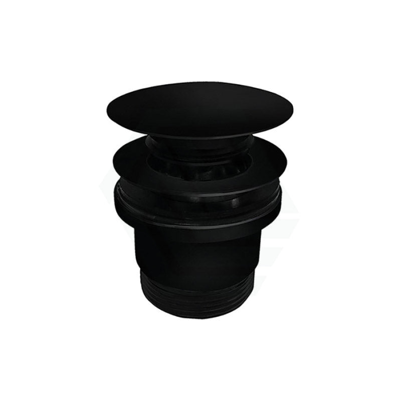 32/40mm Matt Black Universal Pop Up Waste with Overflow & No Overflow