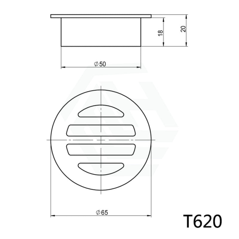 Linkware Round Floor Grate Waste 50Mm Outlet Wastes