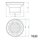 Linkware Round Floor Grate Waste 80X50Mm Outlet Wastes