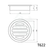 Linkware Round Floor Grate Waste 80Mm Outlet Wastes