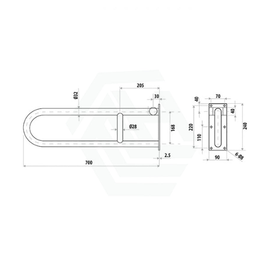 Linkware Assist Grab Rail Handrail Flip Up Ambulant Accessories Special Needs