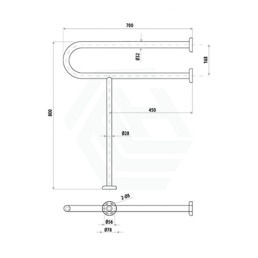 Linkware Assist Grab Rail Handrail U Shape Ambulant Accessories Special Needs