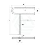 Linkware Assist Grab Rail Handrail U Shape Ambulant Accessories Special Needs