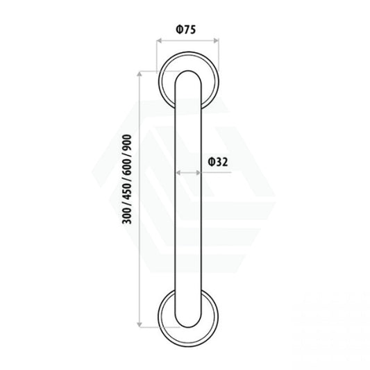 Linkware Care Accessible Grab Rail 300/450/600mm