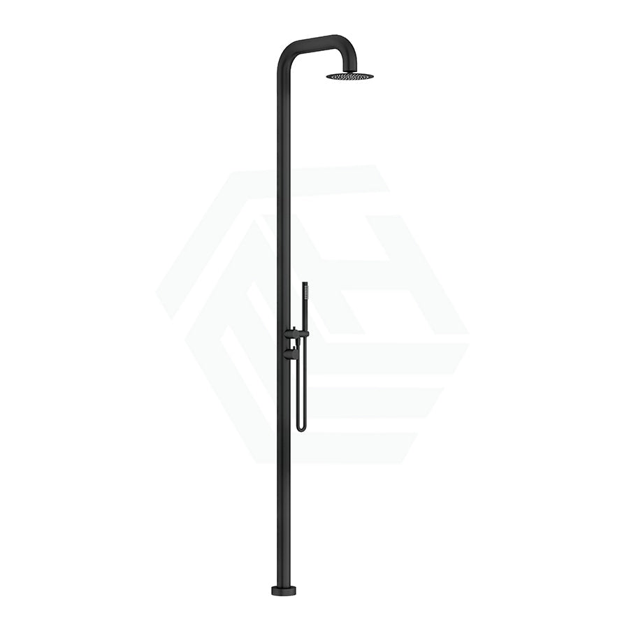 Linkware Elle 316 Freestanding Matt Black Twin Shower Showers