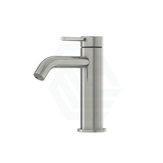 Linkware Elle 316 Stainless Steel Basin Mixer Brushed Short Mixers