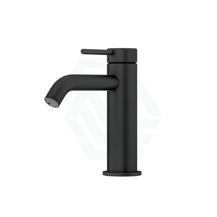 Linkware Elle 316 Stainless Steel Basin Mixer Matt Black Short Mixers