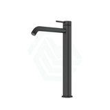 Linkware Elle 316 Stainless Steel High Rise Basin Mixer Matt Black Tall Mixers