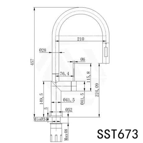 Linkware Elle 316 Stainless Steel Outdoor Pull Out Kitchen Sink Mixer Tap Brushed Mixers