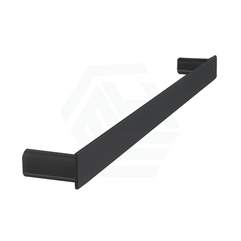 Linkware Gabe 600/800Mm Single Towel Rail Matt Black Rails