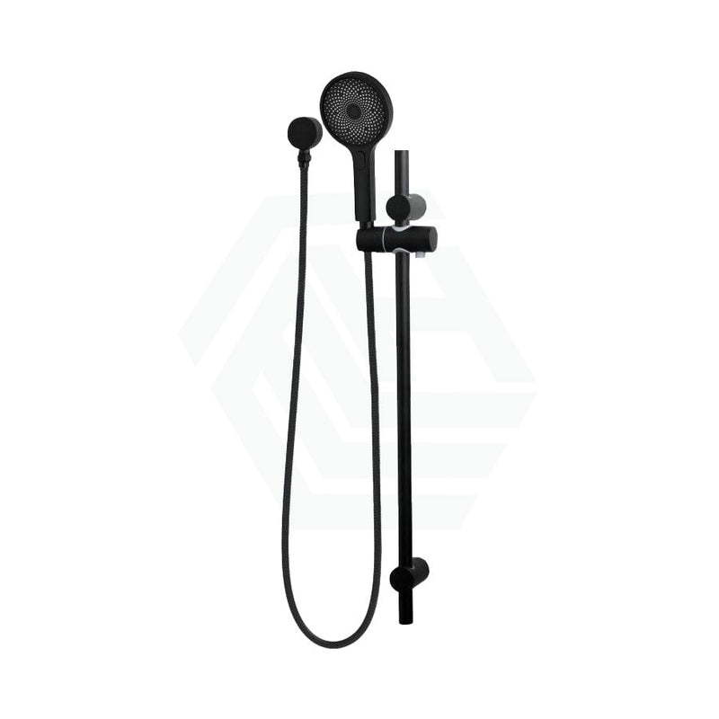 Linkware Gabe Hand Shower On Rail Matt Black With Handheld