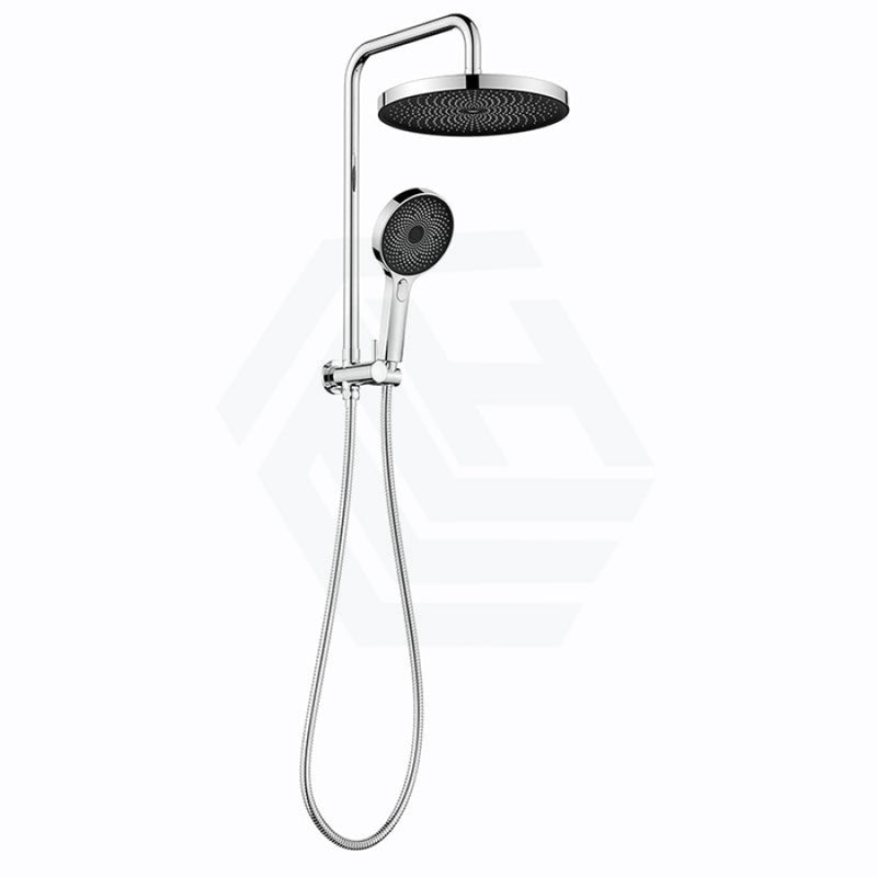 Linkware Gabe Twin Shower Chrome Black Showers