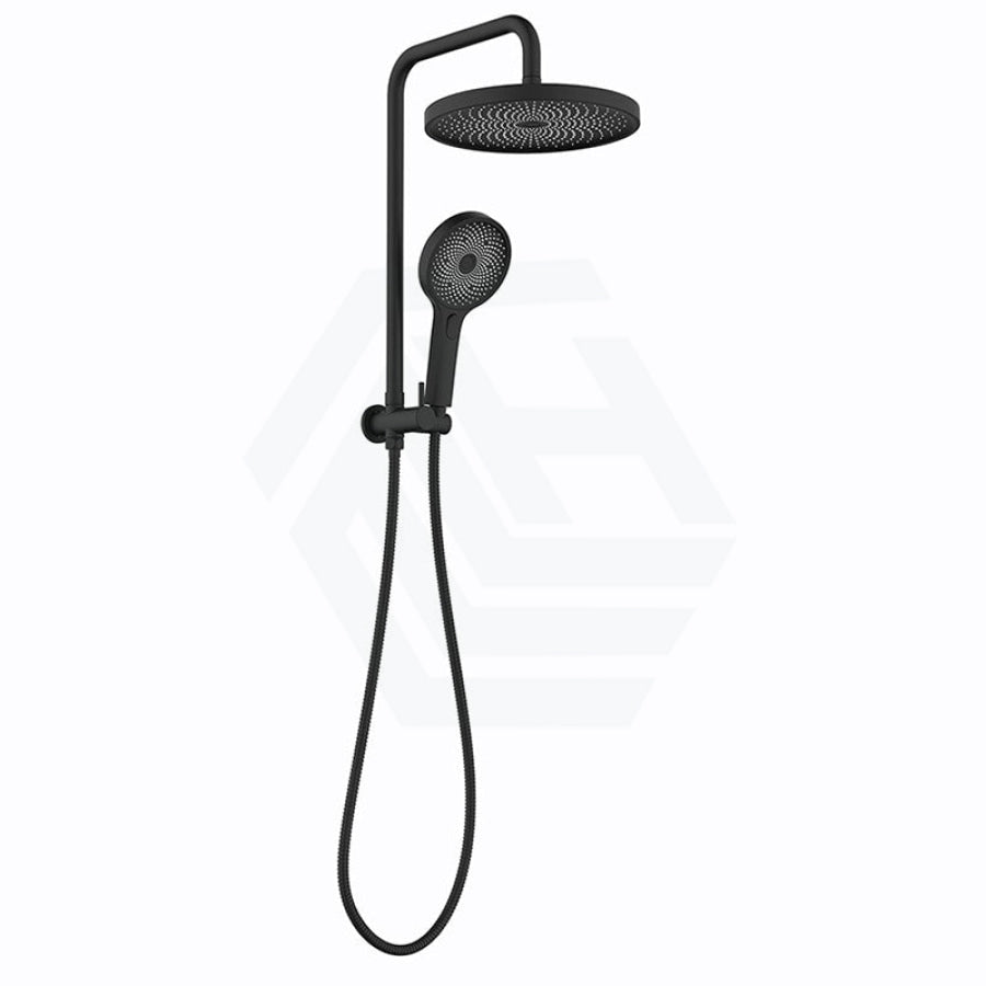 Linkware Gabe Twin Shower Matt Black Showers