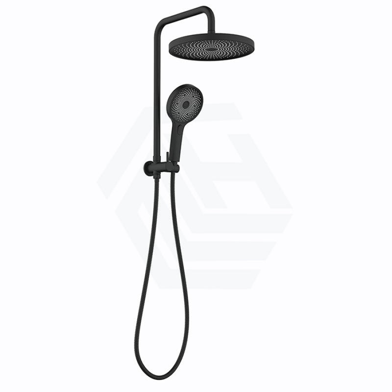 Linkware Gabe Twin Shower Matt Black Showers