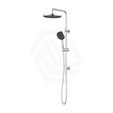 Linkware Gabe Twin Shower On Rail Chrome Showers