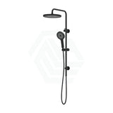 Linkware Gabe Twin Shower On Rail ¨C Matt Black Showers