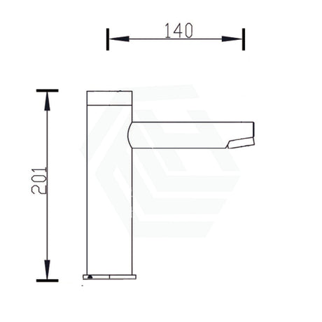 Linkware Solid Brass Intelligent Basin Sensor Mixer Chrome Commercial Tapware