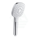 Linkware Square Self Cleaning Hand Shower 3 Functions Chrome-White Handheld Showers