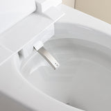 Lukka 684x408x474mm Gloss White Ceramic Back to Wall Smart Toilet