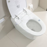 Lukka 684x408x474mm Gloss White Ceramic Back to Wall Smart Toilet