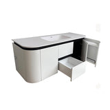 Lukka Devito 600-1500mm Matt Black and White Modern Wall Hung Vanity PVC Cabinet