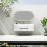 Lukka Devito 600-1500mm Matt Black and White Modern Wall Hung Vanity PVC Cabinet