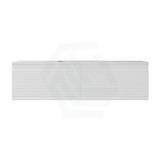 600-1500mm Lukka Sedona Modern Fluted Wall Hung PVC Vanity Matt White