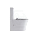 Lukka Orta 700x385x841mm Gloss White Tornado Rimless Back to Wall Toilet Suite