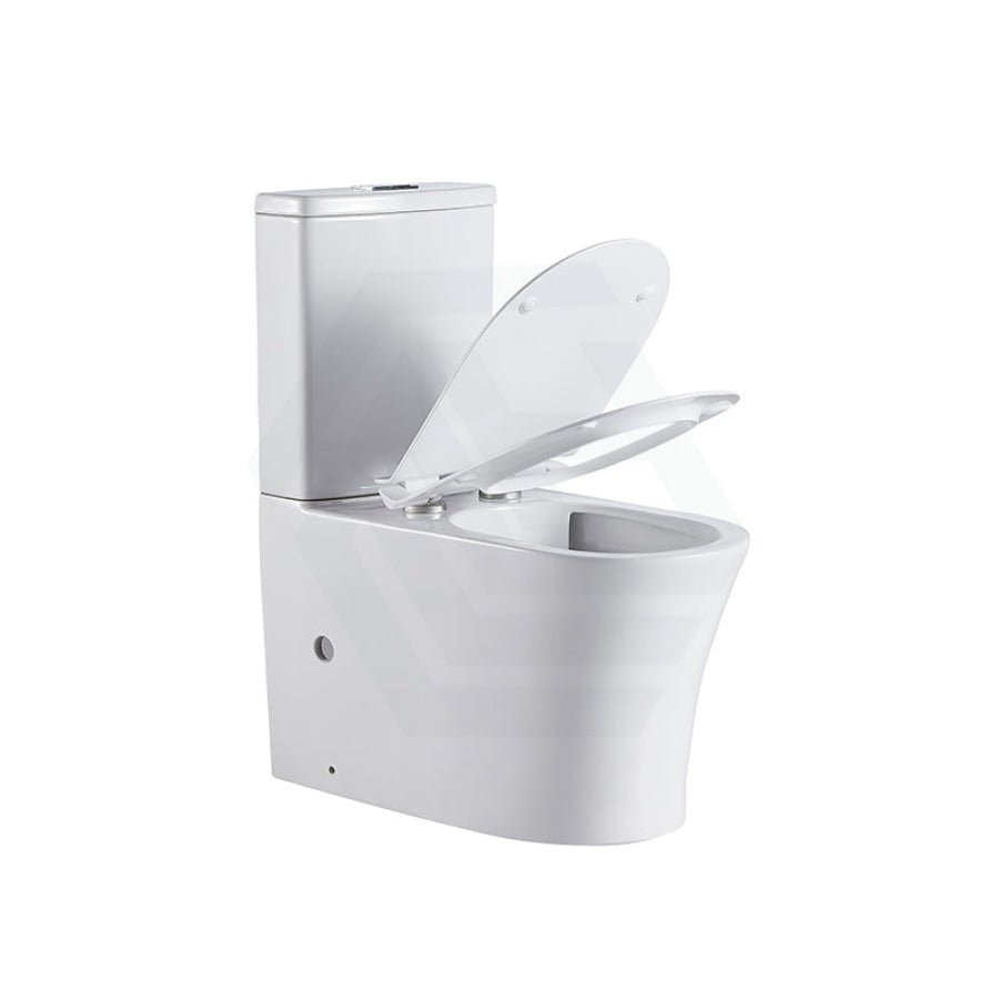 Lukka Orta 700x385x841mm Gloss White Tornado Rimless Back to Wall Toilet Suite