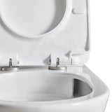 Lukka Orta 700x385x415mm Gloss White Tornado Rimless Back to Wall Toilet Suite