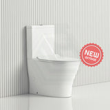 Lukka Orta 700x385x841mm Gloss White Tornado Rimless Back to Wall Toilet Suite