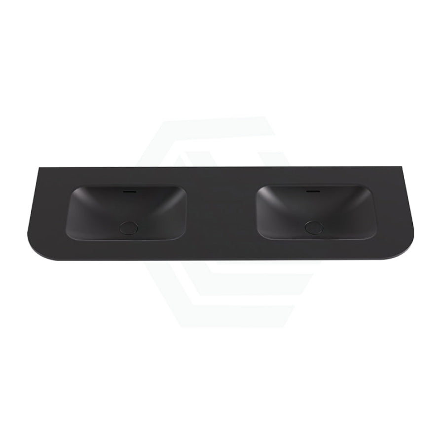 Lukka Aruro 505mm Width Solid Surface Stone Basin with Overflow 900-1800mm Variant Colour Available