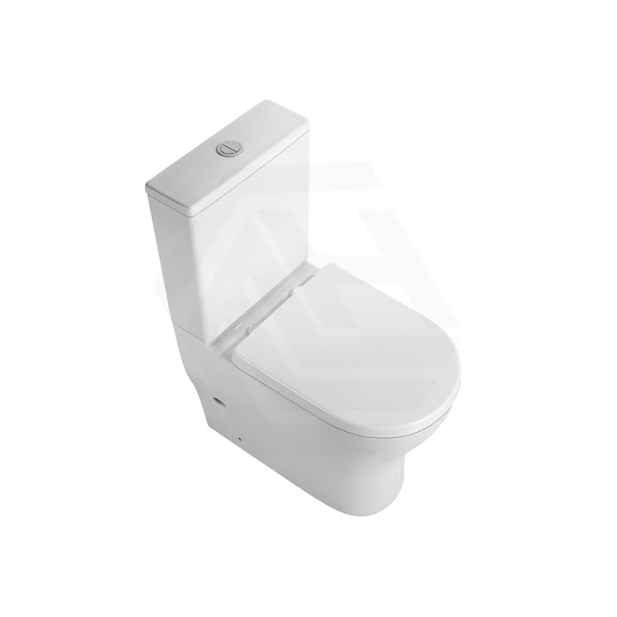 Lukka Verona 650x390x900mm Gloss White Tornado Rimless Back to Wall Toilet Suite