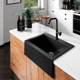 580x490x220mm Laveo Komodo Granite Single Bowl Square Stone Kitchen Sink Variant Colour Available