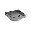 M#1(Gunmetal Grey) 115Mm Smart Tile Insert Floor Waste Shower Grate Drain 88Mm Outlet Wastes