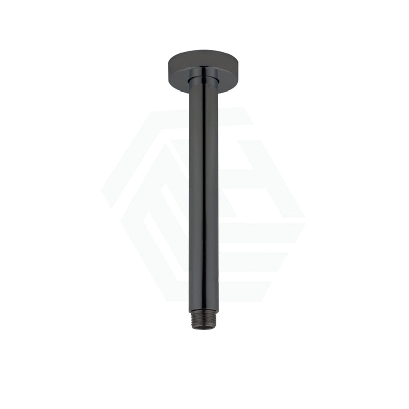 Round Ceiling Shower Arm Gunmetal Grey