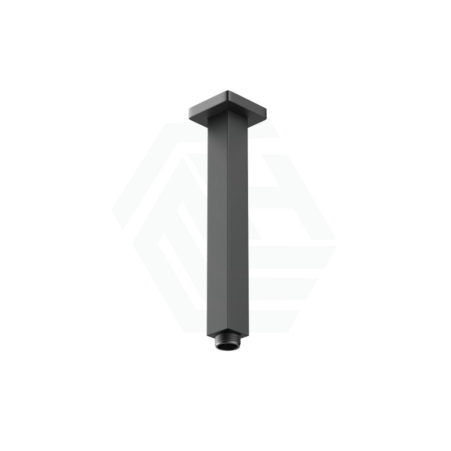 M#1(Gunmetal Grey) 200/400Mm Norico Square Ceiling Shower Arm Brushed Gunmetal Grey Arms