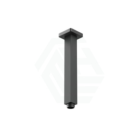 M#1(Gunmetal Grey) 200/400Mm Norico Square Ceiling Shower Arm Brushed Gunmetal Grey Arms