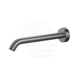 M#1(Gunmetal Grey) 220Mm Fienza Kaya Gun Metal Solid Brass Round Wall Spout For Bathroom Gunmetal