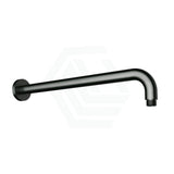 M#3(Gunmetal Grey) 400Mm Round Horizontal Shower Arm Gunmetal Wall Mounted Grey Arms