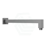 M#3(Gunmetal Grey) 404Mm Square Horizontal Wall Mounted Shower Arm Gun Metal Gunmetal Grey Arms